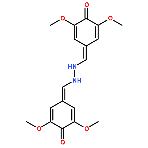 4-[[2-[(3,5-dimethoxy-4-oxocyclohexa-2,5-dien-1-ylidene)methyl]hydrazinyl]methylidene]-2,6-dimethoxycyclohexa-2,5-dien-1-one