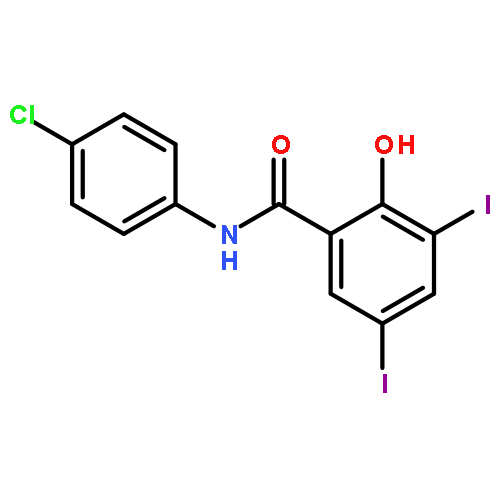 Benzamide,N-(4-chlorophenyl)-2-hydroxy-3,5-diiodo-