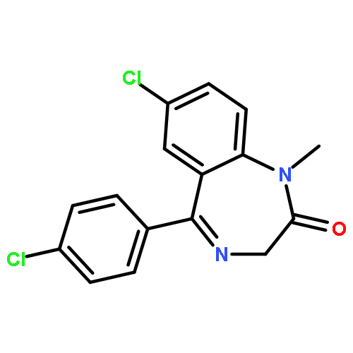 2H-1,4-Benzodiazepin-2-one,7-chloro-5-(4-chlorophenyl)-1,3-dihydro-1-methyl-