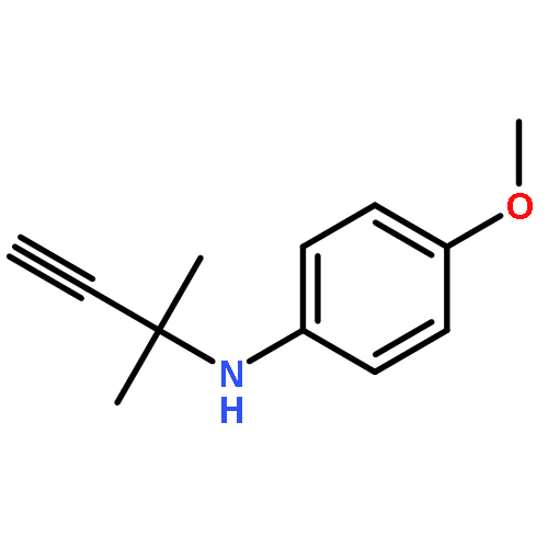 Benzenamine, N-(1,1-dimethyl-2-propynyl)-4-methoxy-