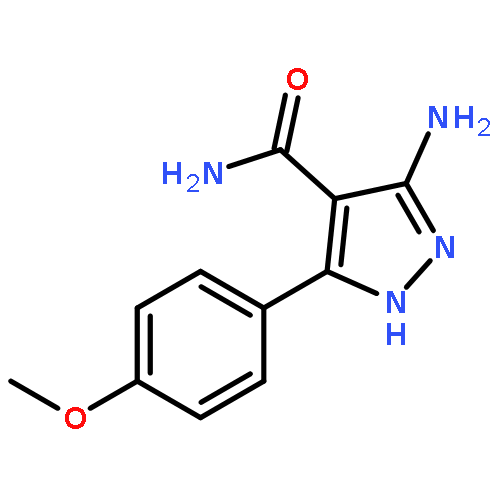 1H-Pyrazole-4-carboxamide, 3-amino-5-(4-methoxyphenyl)-