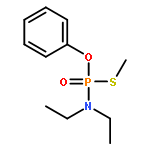 Phosphoramidothioic acid, diethyl-, S-methyl O-phenyl ester