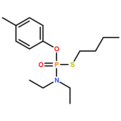 Phosphoramidothioic acid, diethyl-, S-butyl O-(4-methylphenyl) ester