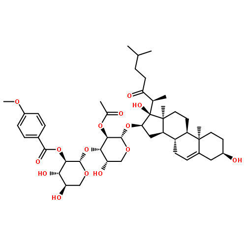 Cholest-5-en-22-one,16-[[2-O-acetyl-3-O-[2-O-(4-methoxybenzoyl)-b-D-xylopyranosyl]-a-L-arabinopyranosyl]oxy]-3,17-dihydroxy-, (3b,16b)-