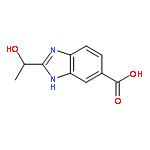 1H-Benzimidazole-5-carboxylic acid, 2-(1-hydroxyethyl)-