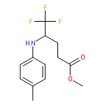 Methyl 5,5,5-trifluoro-4-(p-tolylamino)pentanoate