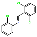 Benzenamine, 2-chloro-N-[(2,6-dichlorophenyl)methylene]-