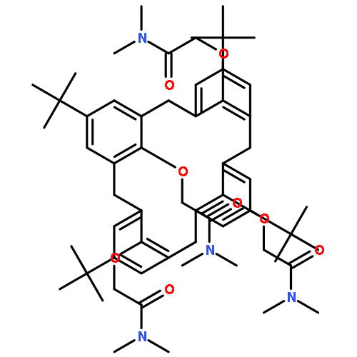 Acetamide,2,2',2'',2'''-[[5,11,17,23-tetrakis(1,1-dimethylethyl)pentacyclo[19.3.1.13,7.19,13.115,19]octacosa-1(25),3,5,7(28),9,11,13(27),15,17,19(26),21,23-dodecaene-25,26,27,28-tetrayl]tetrakis(oxy)]tetrakis[N,N-dimethyl-