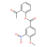 Benzoic acid, 4-methoxy-3-nitro-, 2-acetylphenyl ester