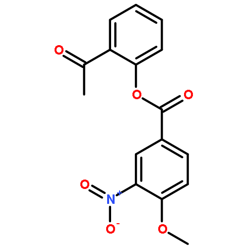 Benzoic acid, 4-methoxy-3-nitro-, 2-acetylphenyl ester