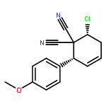 3-Cyclohexene-1,1-dicarbonitrile, 6-chloro-2-(4-methoxyphenyl)-, cis-