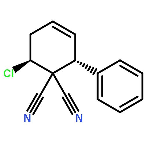 3-Cyclohexene-1,1-dicarbonitrile, 6-chloro-2-phenyl-, trans-