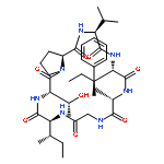 Cyclo(glycyl-L-isoleucyl-L-threonyl-L-prolyl-L-valyl-L-isoleucyl-L-phenylalanyl)(9CI)