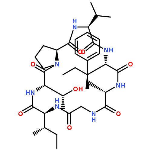 Cyclo(glycyl-L-isoleucyl-L-threonyl-L-prolyl-L-valyl-L-isoleucyl-L-phenylalanyl)(9CI)