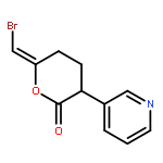 2H-Pyran-2-one, 6-(bromomethylene)tetrahydro-3-(3-pyridinyl)-, (E)-