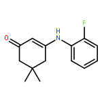 2-Cyclohexen-1-one,3-[(2-fluorophenyl)amino]-5,5-dimethyl-