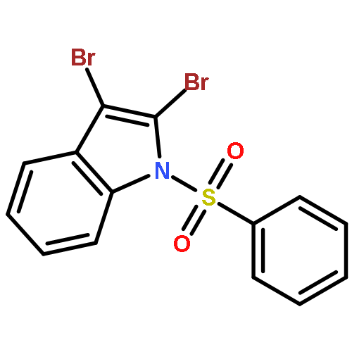 1H-INDOLE, 2,3-DIBROMO-1-(PHENYLSULFONYL)-