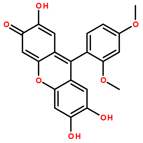 3H-Xanthen-3-one, 9-(2,4-dimethoxyphenyl)-2,6,7-trihydroxy-