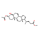 Cholan-24-oic acid, 3-(acetyloxy)-5-hydroxy-, methyl ester, (3a,5b)-