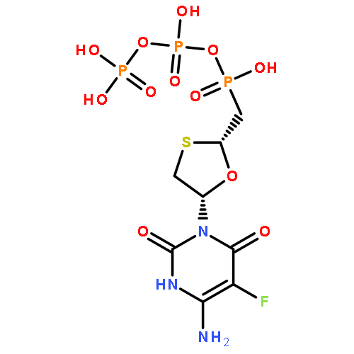 Triphosphoric acid,P-[[(2R,5S)-5-(4-amino-5-fluoro-2-oxo-1(2H)-pyrimidinyl)-1,3-oxathiolan-2-yl]methyl]ester