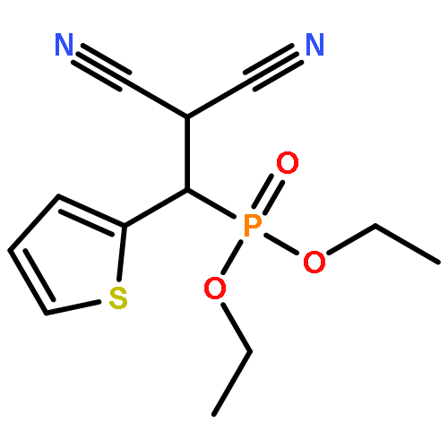 Phosphonic acid, [2,2-dicyano-1-(2-thienyl)ethyl]-, diethyl ester