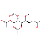 L-Arabinitol, 2-O-methyl-, tetraacetate