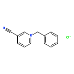 Pyridinium,3-cyano-1-(phenylmethyl)-, chloride (1:1)