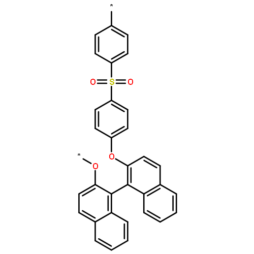 Poly(oxy[1,1'-binaphthalene]-2,2'-diyloxy-1,4-phenylenesulfonyl-1,4-phe
nylene)