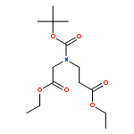 3-(tert-Butoxycarbonyl-ethoxycarbonylmethyl-amino) -propionic acid ethyl es ter