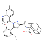 Tricyclo[3.3.1.13,7]decane-2-carboxylicacid,2-[[[1-(7-chloro-4-quinolinyl)-5-(2,6-dimethoxyphenyl)-1H-pyrazol-3-yl]carbonyl]amino]-