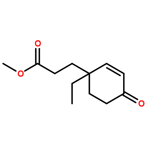 2-Cyclohexene-1-propanoic acid, 1-ethyl-4-oxo-, methyl ester, (±)-