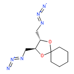 1,4-Dioxaspiro[4.5]decane, 2,3-bis(azidomethyl)-, (2S-trans)-