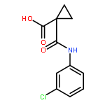 CYCLOPROPANECARBOXYLIC ACID, 1-[[(3-CHLOROPHENYL)AMINO]CARBONYL]-