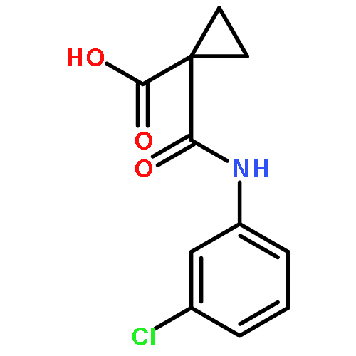 CYCLOPROPANECARBOXYLIC ACID, 1-[[(3-CHLOROPHENYL)AMINO]CARBONYL]-