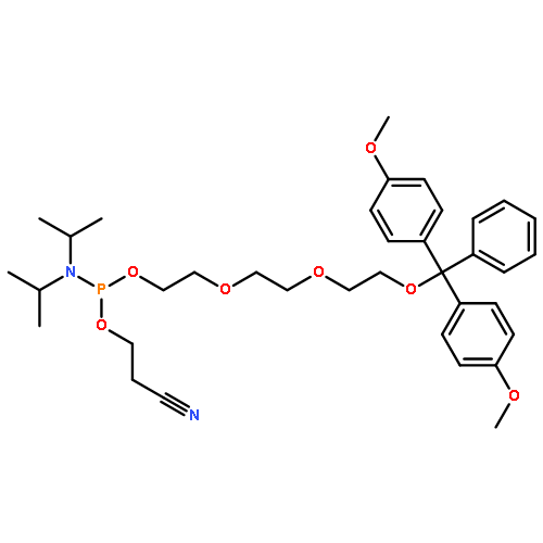 Phosphoramidous acid,bis(1-methylethyl)-,2-[2-[2-[bis(4-methoxyphenyl)phenylmethoxy]ethoxy]ethoxy]ethyl 2-cyanoethylester (9CI)