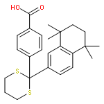 Benzoic acid,4-[2-(5,6,7,8-tetrahydro-5,5,8,8-tetramethyl-2-naphthalenyl)-1,3-dithian-2-yl]-