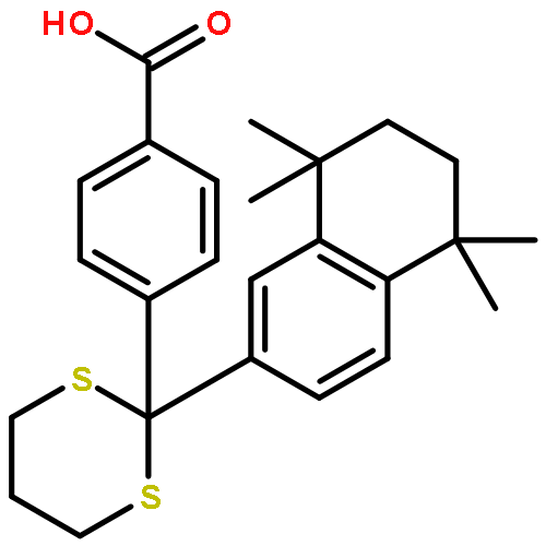 Benzoic acid,4-[2-(5,6,7,8-tetrahydro-5,5,8,8-tetramethyl-2-naphthalenyl)-1,3-dithian-2-yl]-