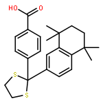 4-[2-(5,5,8,8-tetramethyl-5,6,7,8-tetrahydronaphthalen-2-yl)-1,3-dithiolan-2-yl]benzoic acid