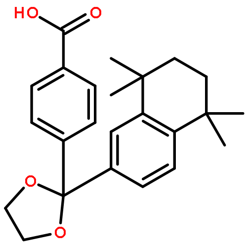 4-[2-(5,5,8,8-tetramethyl-5,6,7,8-tetrahydronaphthalen-2-yl)-1,3-dioxolan-2-yl]benzoic acid