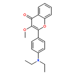 4H-1-Benzopyran-4-one, 2-[4-(diethylamino)phenyl]-3-methoxy-