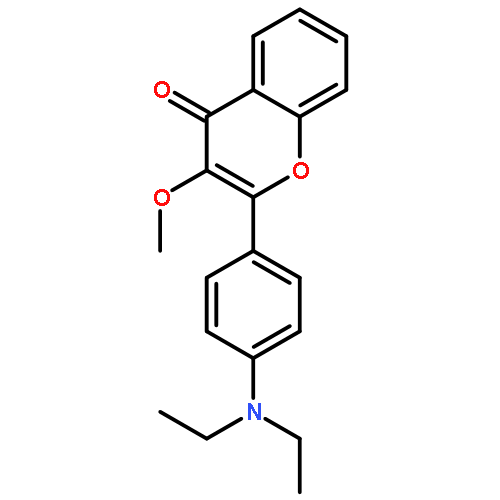 4H-1-Benzopyran-4-one, 2-[4-(diethylamino)phenyl]-3-methoxy-