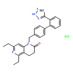 1,6-Naphthyridin-2(1H)-one,5,7-diethyl-3,4-dihydro-1-[[2'-(2H-tetrazol-5-yl)[1,1'-biphenyl]-4-yl]methyl]-,hydrochloride (1:1)