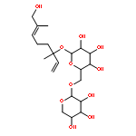 b-D-Glucopyranoside,(1R)-1-ethenyl-6-hydroxy-1,5-dimethyl-4-hexenyl 6-O-b-D-xylopyranosyl- (9CI)