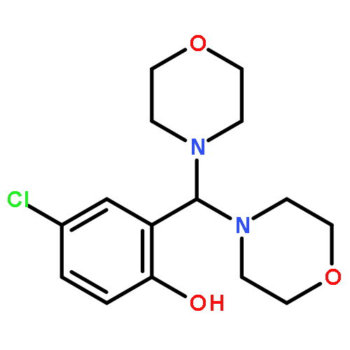 Phenol, 4-chloro-2-(di-4-morpholinylmethyl)-