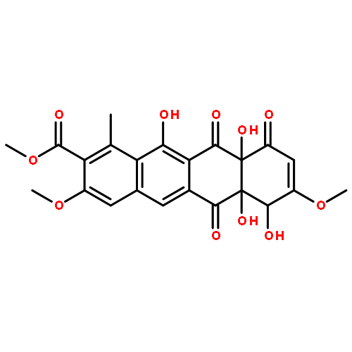 methyl 6a,7,10a,12-tetrahydroxy-3,8-dimethoxy-1-methyl-6,10,11-trioxo-6,6a,7,10,10a,11-hexahydrotetracene-2-carboxylate