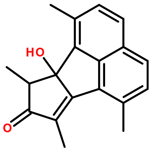 8H-Cyclopent[a]acenaphthylen-8-one, 6b,7-dihydro-6b-hydroxy-1,6,7,9-tetramethyl-