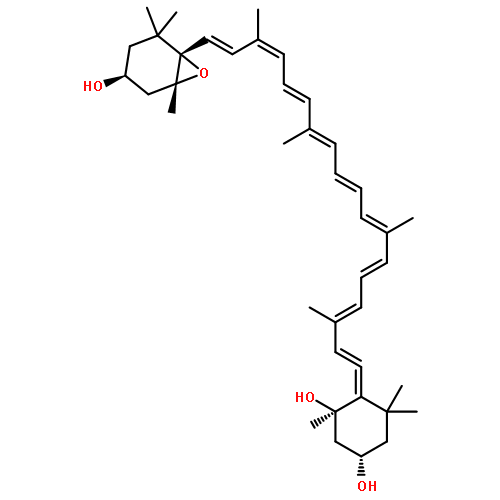 b,b-Carotene-3,3',5(6H)-triol,6,7-didehydro-5',6'-epoxy-5',6'-dihydro-, (3S,3'S,5R,5'R,6R,6'S,9'-cis)-