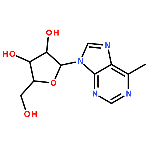 (2R,3S,4R,5R)-2-(Hydroxymethyl)-5-(6-methyl-9H-purin-9-yl)tetrahydrofuran-3,4-diol