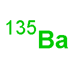 Barium, isotope of mass135