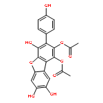 4,7,8-Trihydroxy-3-(4-hydroxyphenyl)dibenzo[b,d]furan-1,2-diyl diacetate